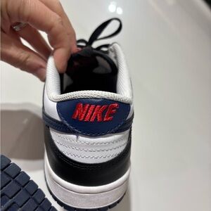 Nike Panda Dunks. Black and white with navy swoosh